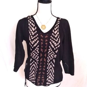 Carmen Marc Valvo v-neck sweater size Small Petite